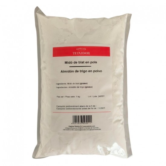Almidon Trigo Polvo 1kg Especies Teixidor Almidon Trigo Polvo 1kg Especies Teixidor