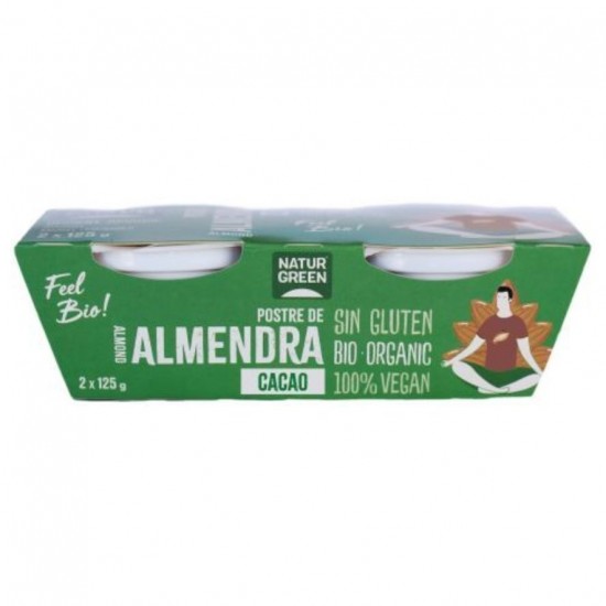 Postre Almendra Cacao Bio 2x125g Natur Green