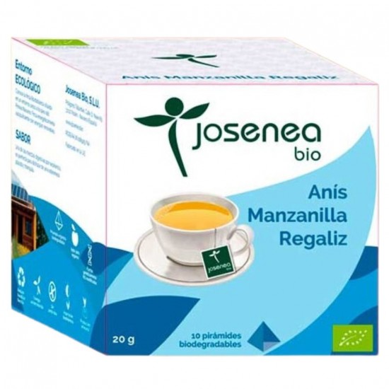 Anis Manzanilla Regaliz Bio 10piramides Josenea