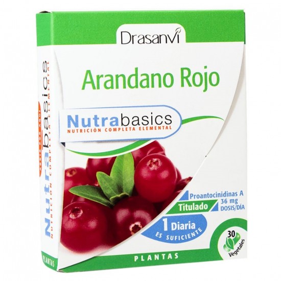 Arandano Rojo Nutrabasics 30caps Drasanvi Arandano Rojo Nutrabasics 30caps Drasanvi