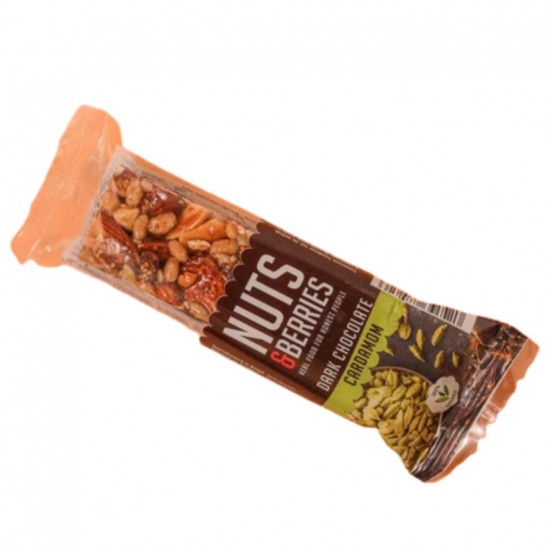 Barrita Chocolate Negro y Cardamomo 15uds Nuts Berries Barrita Chocolate Negro y Cardamomo 15uds Nuts Berries