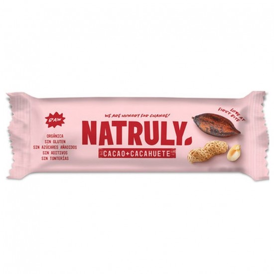 Barrita Raw Cacao Cacahuete Bio 24barritas x 40g Natruly Barrita Raw Cacao Cacahuete Bio 24barritas x 40g Natruly