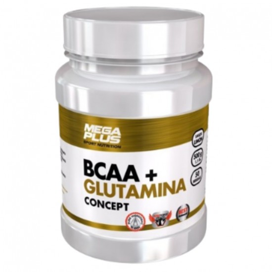 BCAA Glutamina Concept 500g Megaplus BCAA Glutamina Concept 500g Megaplus