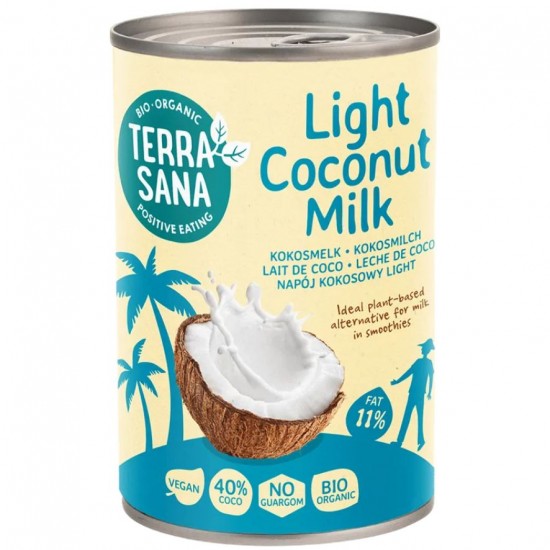Bebida Vegetal de coco baja en grasas Bio Nature vegana 400ml Terrasana Bebida Vegetal de coco baja en grasas Bio Nature vegana 400ml Terrasana