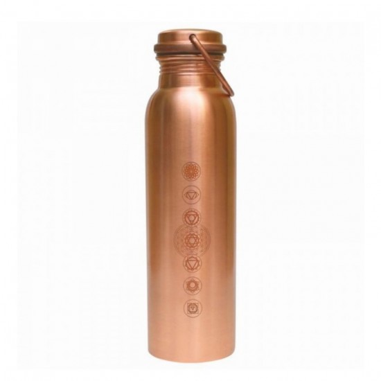 Botella Cobre Chakras 1ud Indiaveda