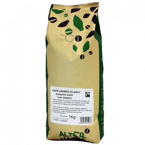 Cafe Arabica Grano Fairtrade 1kg Alternativa3 Cafe Arabica Grano Fairtrade 1kg Alternativa3