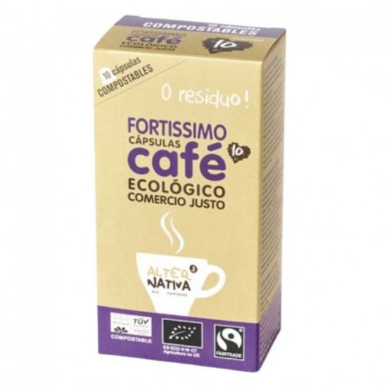 Capsula Cafe Fortissimo 10uds Eco Alternativa3 Capsula Cafe Fortissimo 10uds Eco Alternativa3