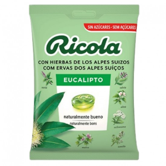 Caramelos Eucalipto SinAzucar Bolsa 70g Ricola Caramelos Eucalipto SinAzucar Bolsa 70g Ricola
