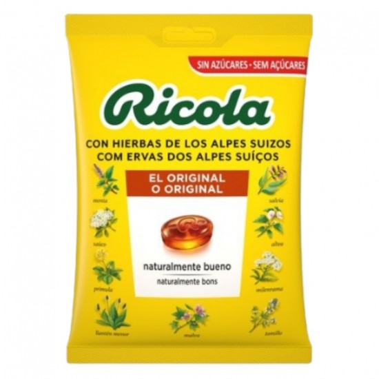 Caramelos Hierbas Stevia SinAzucar Bolsa 70g Ricola Caramelos Hierbas Stevia SinAzucar Bolsa 70g Ricola