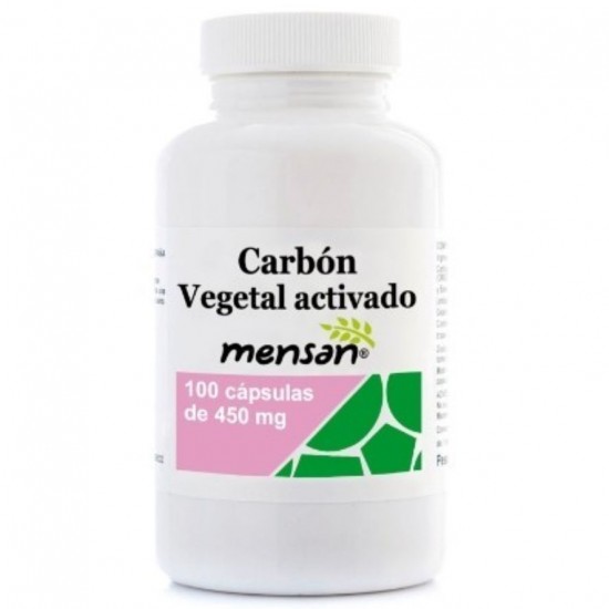 Carbon Vegetal Activado 450Mg 100caps Mensan Carbon Vegetal Activado 450Mg 100caps Mensan