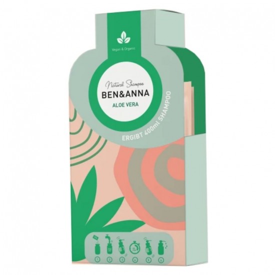 Champu Aloe Copos Secos a Diluir en Agua 2x20g Ben Anna