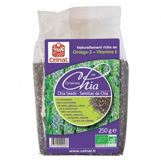 Chia Semillas Integrales Bio 250g Celnat