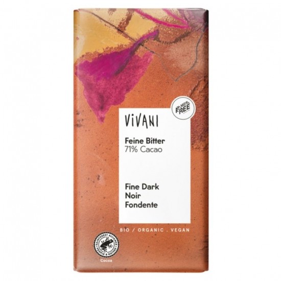 Chocolate Negro 71 Santo Domingo Bio 100g Vivani Chocolate Negro 71 Santo Domingo Bio 100g Vivani