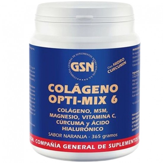Colageno Opti-Mix 6 365gr G.S.N. Colageno Opti-Mix 6 365gr G.S.N.