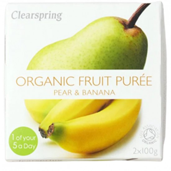 Compota de Pera y Platano Bio 2x100g Clearspring Compota de Pera y Platano Bio 2x100g Clearspring