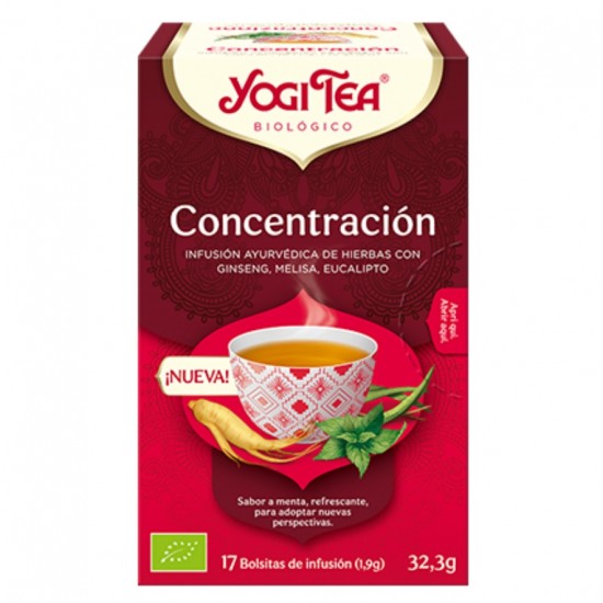 Concentracion Infusión 17bolsitas Eco Yogi Tea Concentracion Infusión 17bolsitas Eco Yogi Tea