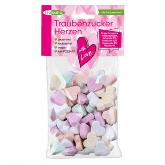 Corazones de Dextrosa Bio 86g Frusano Corazones de Dextrosa Bio 86g Frusano