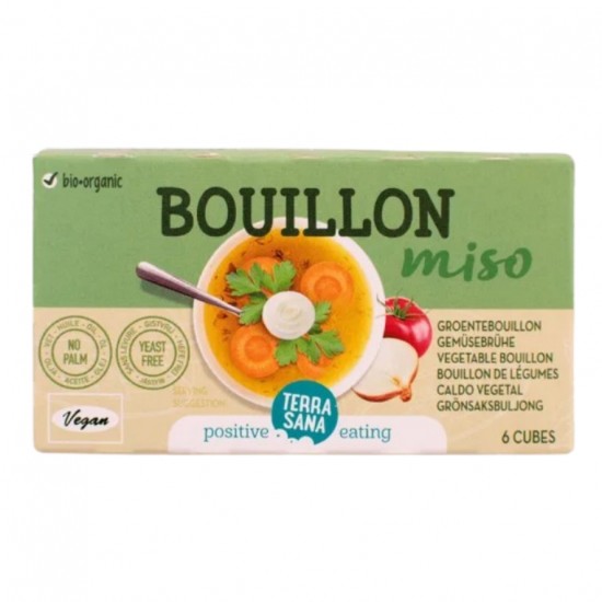 Cubitos Para Caldo Vegetal Con Miso Bio Vegan 64g Terrasana Cubitos Para Caldo Vegetal Con Miso Bio Vegan 64g Terrasana
