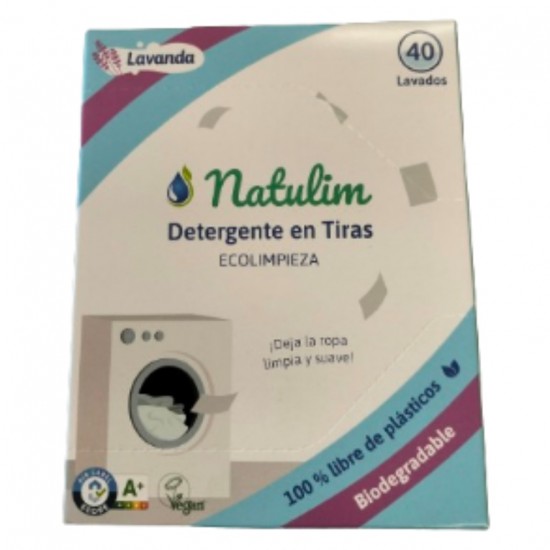 Detergente Lavadora en Tiras Lavanda 40 lav Natulim Detergente Lavadora en Tiras Lavanda 40 lav Natulim