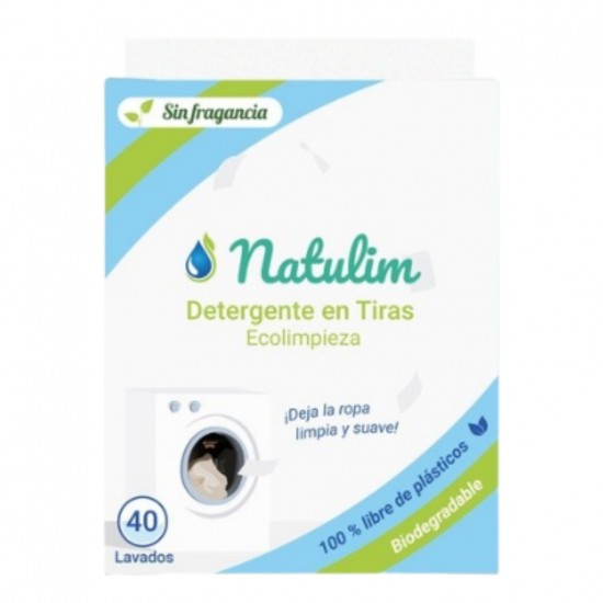 Detergente Lavadora en Tiras Sin Fragancia 40lav Eco Natulim Detergente Lavadora en Tiras Sin Fragancia 40lav Eco Natulim