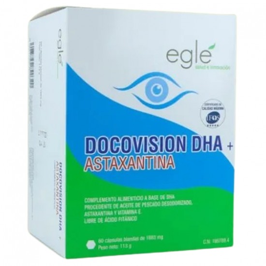 Docovision Dha Astaxantina 60caps Egle Docovision Dha Astaxantina 60caps Egle