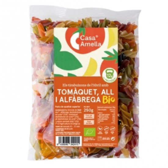 Espirales Tomate Albahaca Eco 250g Casa Amella Espirales Tomate Albahaca Eco 250g Casa Amella