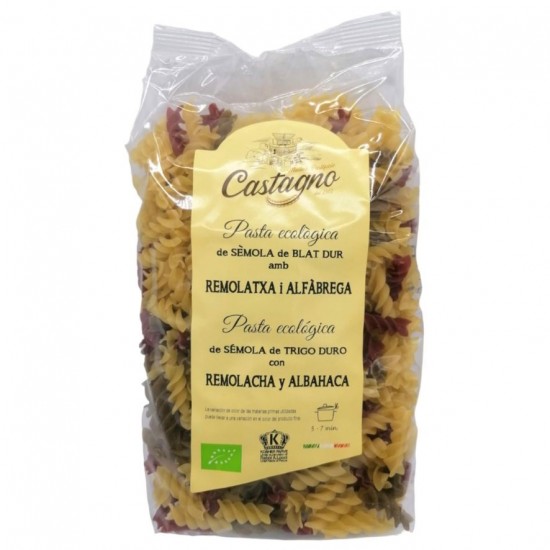 Espirales Tricolor Remolacha Eco 500g Castagno Espirales Tricolor Remolacha Eco 500g Castagno