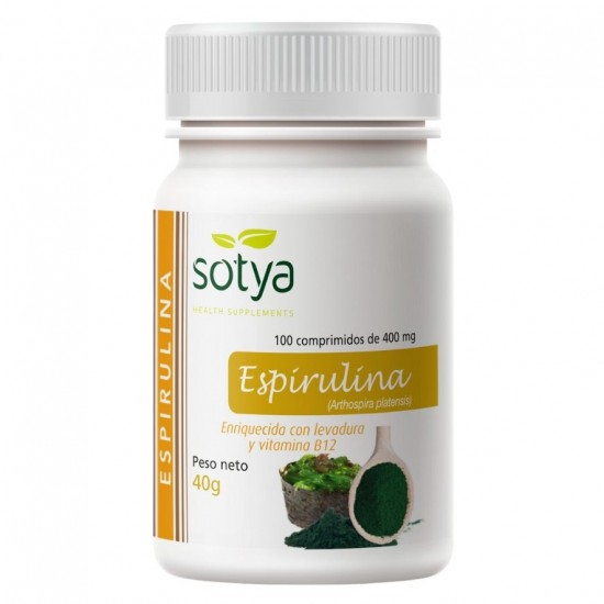 Espirulina 400mg 100comp Sotya