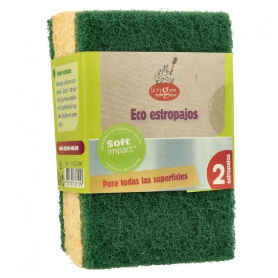 Esponja Estropajo Duro Verde 2ud La Droguerie Ecologique Esponja Estropajo Duro Verde 2ud La Droguerie Ecologique