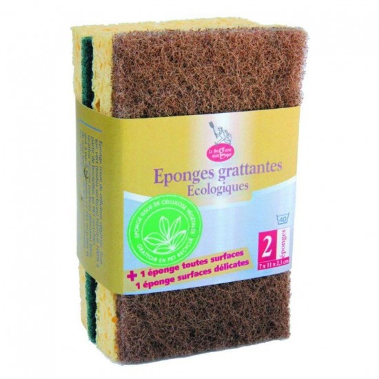 Esponja Estropajo Marron Verde 2ud La Droguerie Ecologique Esponja Estropajo Marron Verde 2ud La Droguerie Ecologique