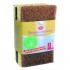 Esponja Estropajo Marron Verde 2ud La Droguerie Ecologique