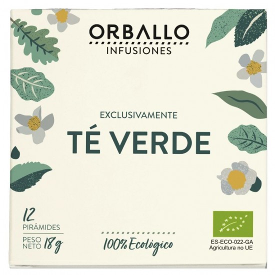Exclusivamente Te Verde Eco 12 Piramides Orballo Exclusivamente Te Verde Eco 12 Piramides Orballo