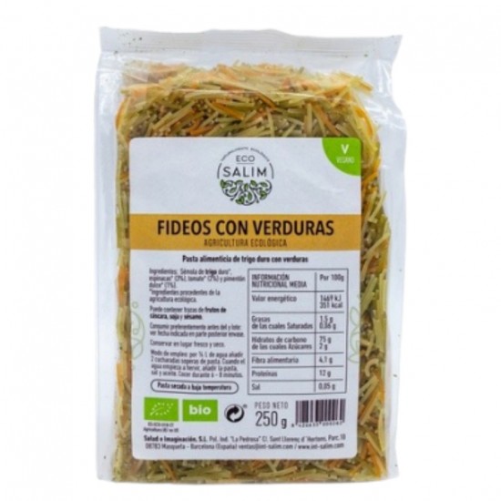 Fideos Con Verduras 250g Eco-Salim Fideos Con Verduras 250g Eco-Salim
