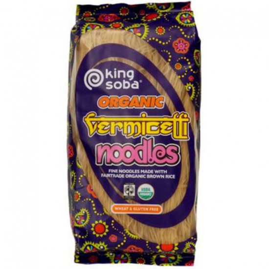 Fideos Vermicelli de Arroz Integral Sin Gluten Bio 250g King Soba