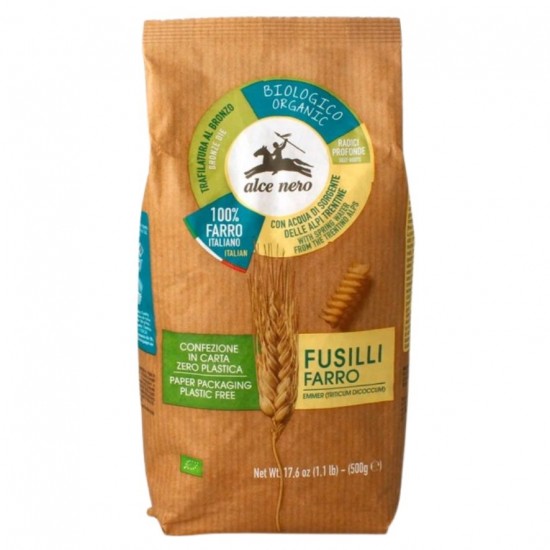Fusilli de Espelta Bio 500g Alce Nero Fusilli de Espelta Bio 500g Alce Nero