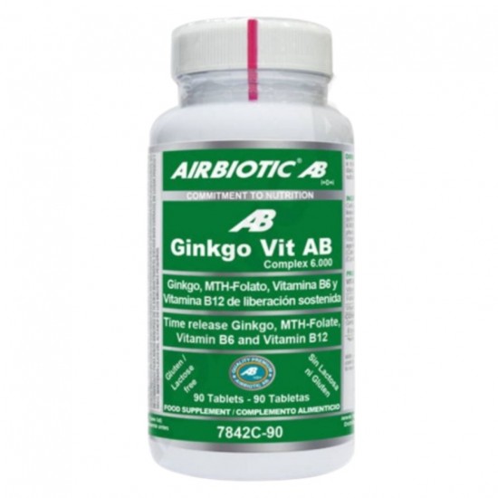 Ginkgo Vit AB Sin Gluten 90comp Airbiotic Ginkgo Vit AB Sin Gluten 90comp Airbiotic