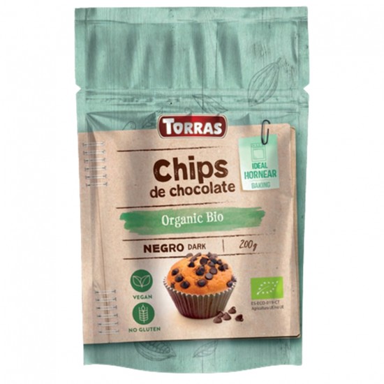 Gotas Mini Chips 52% Cacao 200g Bio Torras Gotas Mini Chips 52% Cacao 200g Bio Torras