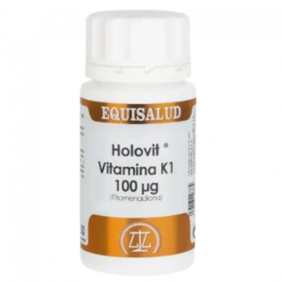 Holovit Vitamina K1 100 µg Fitomenadiona 50caps Equisalud Holovit Vitamina K1 100 µg Fitomenadiona 50caps Equisalud