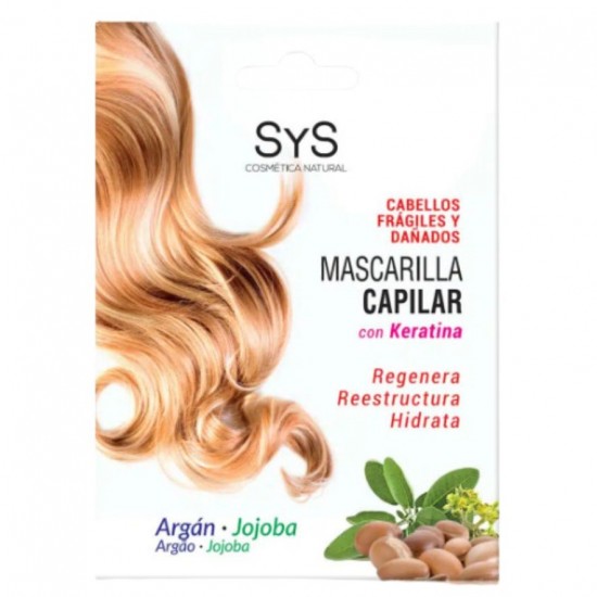 Mascarilla Capilar Argan Jojoba y Keratina 20ml SYS Cosmetica Natural Mascarilla Capilar Argan Jojoba y Keratina 20ml SYS Cosmetica Natural