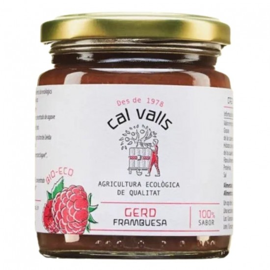 Crema Frambuesa estilo mermelada Eco Vegan 240gr Cal Valls Crema Frambuesa estilo mermelada Eco Vegan 240gr Cal Valls