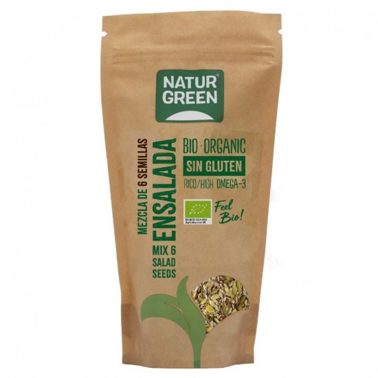 Mezcla 6 Semillas Ensalada Bio 450g Natur Green