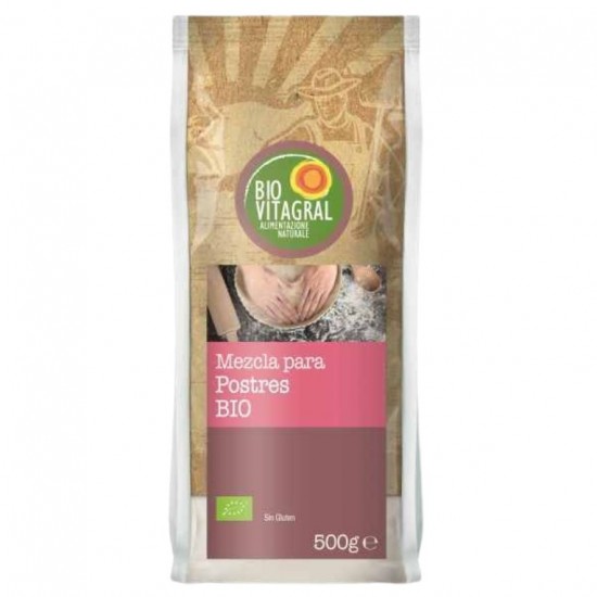 Mezcla para Postres Bio Sin Gluten Vegan 500g Biovitagral Mezcla para Postres Bio Sin Gluten Vegan 500g Biovitagral