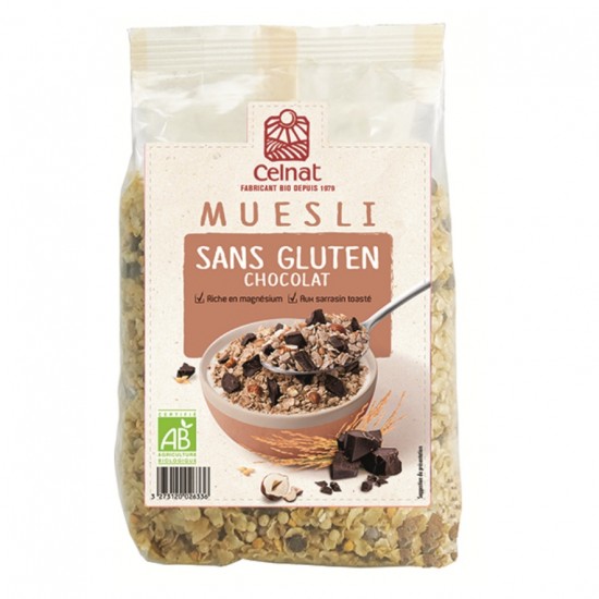 Muesli Choco Sin Gluten Bio 375g Celnat