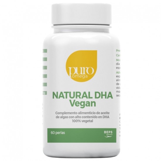 Natural DHA Vegan Beps 60 perlas Puro Omega Natural DHA Vegan Beps 60 perlas Puro Omega
