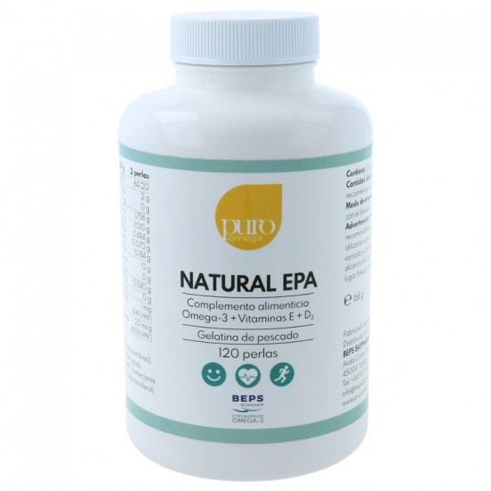 Natural EPA Máxima Absorcion Beps 120 perlas Puro Omega Natural EPA Máxima Absorcion Beps 120 perlas Puro Omega