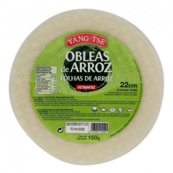 Obleas Arroz 150g Yang Tse