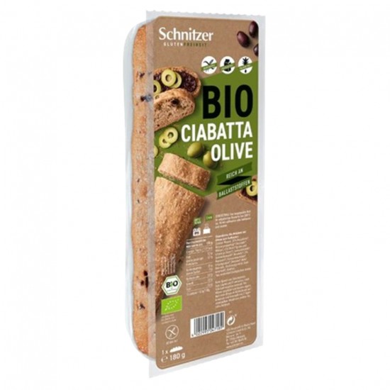 Pan Ciabatta Aceitunas Sin Gluten 180g Schnitzer Pan Ciabatta Aceitunas Sin Gluten 180g Schnitzer
