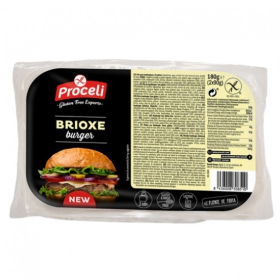 Pan Hamburguesa Brioxe Sin Gluten 2x90g Proceli Pan Hamburguesa Brioxe Sin Gluten 2x90g Proceli