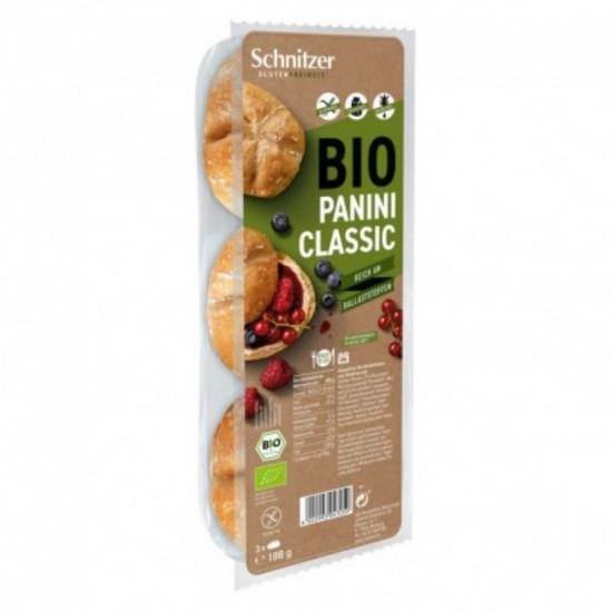 Panecillos Panini Classic Sin Gluten Bio 188g Schnitzer Panecillos Panini Classic Sin Gluten Bio 188g Schnitzer