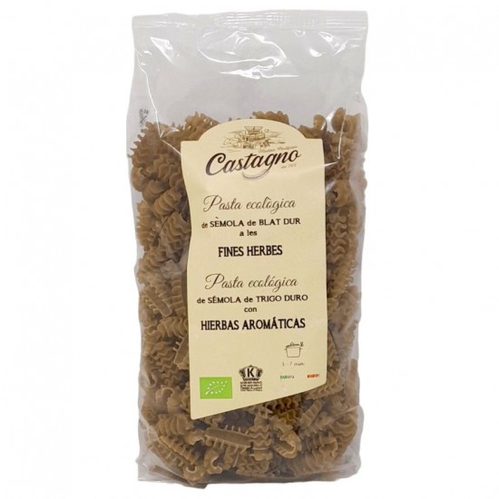 Pasta Semola Trigo Finas Hierbas Eco 500g Castagno Pasta Semola Trigo Finas Hierbas Eco 500g Castagno